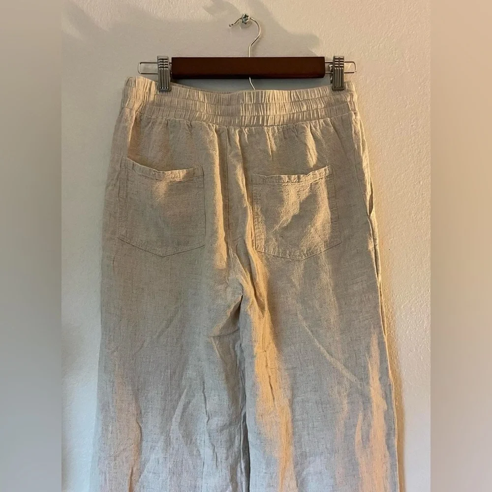 Linen blend drawstring pants, size S - Picture 6 of 8